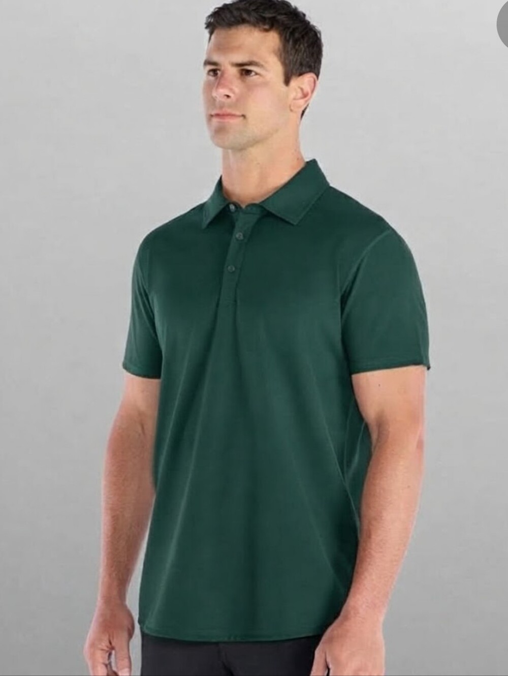 BYLT PREMIUM  POLO SHIRT SLEEVE EVERGREEN Size M